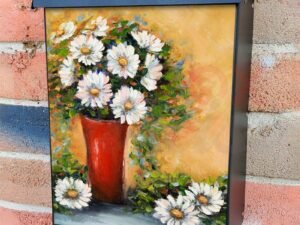 Daisies in a Vase Colonial Mailbox Cover