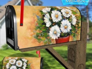 Daisies in a Vase Decorative Rural Farm Mailbox Cover