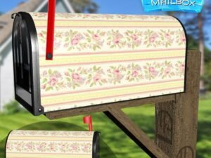 Victorian Flower Design #2 Decorative Rural Farm Mailbox Cover