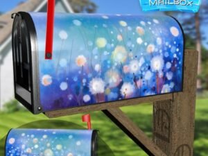 Dandelion Flowers in the Meadow Decorative Rural Farm Mailbox Cover