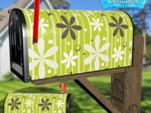 Cute Retro Flowers Decorative Rural Farm Mailbox Cover