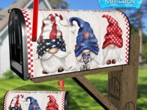 Cute Canadian Gnomes Decorative Rural Farm Mailbox Cover