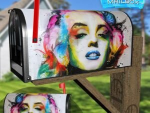 Colorful Marilyn Monroe Design Decorative Rural Farm Mailbox Cover