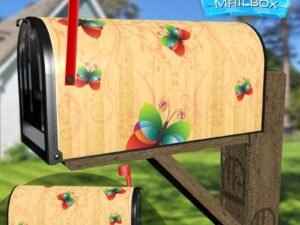 Cute Colorful Butterflies Decorative Rural Farm Mailbox Cover