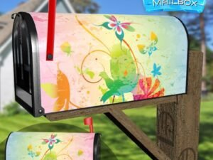 Abstract Butterflies #2 Decorative Rural Farm Mailbox Cover