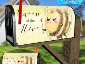 Cute Queen Bee Decorative Rural Farm Mailbox Cover