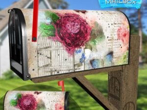 Vintage Butterfly Design #5 Decorative Rural Farm Mailbox Cover