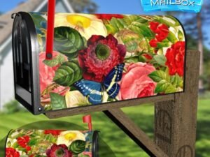 Vintage Butterfly Design #9 Decorative Rural Farm Mailbox Cover