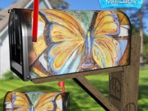 Abstract Butterfly #2 Decorative Rural Farm Mailbox Cover
