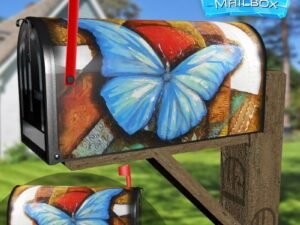 Abstract Butterfly #3 Decorative Rural Farm Mailbox Cover