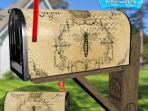 Vintage Queen Bee Decorative Rural Farm Mailbox Cover