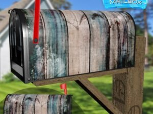 Colorful Wood Design #2 Decorative Rural Farm Mailbox Cover