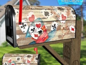 Alice in Wonderland Pattern #2 Decorative Rural Farm Mailbox Cover