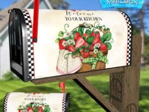 Strawberry Basket Decorative Rural Farm Mailbox Cover