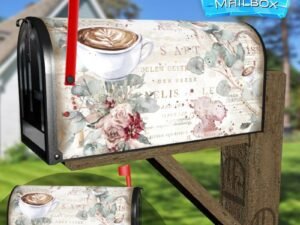 Vintage Coffee Design Decorative Rural Farm Mailbox Cover