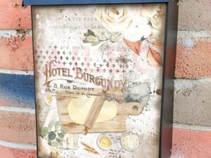 Vintage Bakery Design #2 Colonial Mailbox Cover