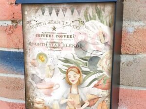 Vintage Bakery Design #4 Colonial Mailbox Cover