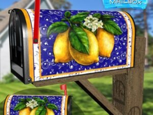 Italian Lemon Design Decorative Rural Farm Mailbox Cover