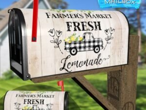 Farmer's Market Lemonade Decorative Rural Farm Mailbox Cover
