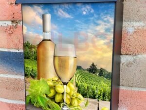 Vineyard in the Sunrise Colonial Mailbox Cover