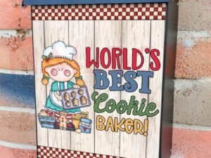 The World Best Cookie Baker Colonial Mailbox Cover
