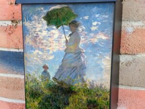 Woman with a Parasol by Monet Colonial Mailbox Cover