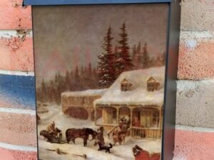 The Blacksmith's Shop by C. Krieghoff Colonial Mailbox Cover