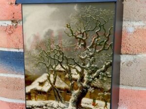 A Winter Landscape by George Smith Colonial Mailbox Cover
