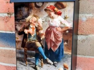 Follies of Old Age by E. Zampighi Colonial Mailbox Cover