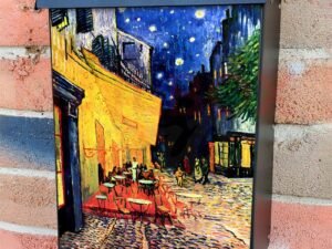 The Cafe Terrace by V. Gogh Colonial Mailbox Cover