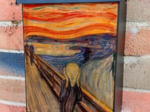 The Scream by Edvard Munch Colonial Mailbox Cover