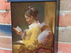 Young Girl Reading by J. H. Fragonard Colonial Mailbox Cover