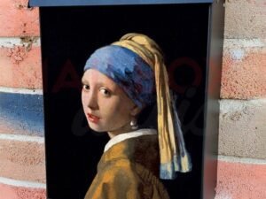 Girl With a Pearl Earring by J. Vermeer Colonial Mailbox Cover
