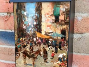 Piazzetta by Vincenzo Irolli Colonial Mailbox Cover