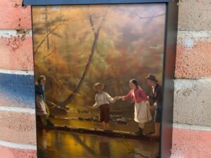 The Country Gallants By J.G. Brown Colonial Mailbox Cover