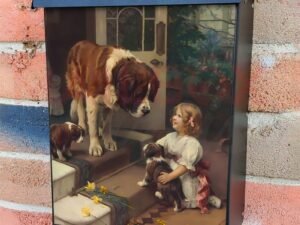 Here He Comes by Arthur John Elsley Colonial Mailbox Cover