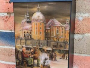 Moritzburg Castle by Bruck & Sohn Colonial Mailbox Cover