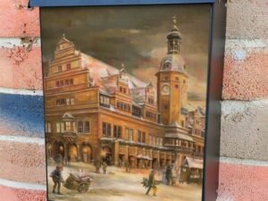 Christmas in Leipzig by Bruck & Sohn Colonial Mailbox Cover