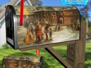 Christmas in Pillnitz by Bruck & Sohn Decorative Rural Farm Mailbox Cover