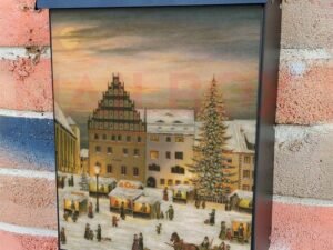 Freiberg Christmas Market by Bruck & Sohn Colonial Mailbox Cover