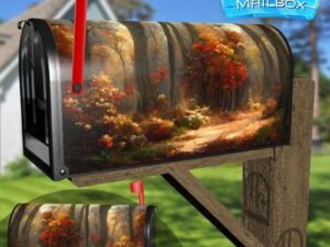 October Forest #3 Decorative Rural Farm Mailbox Cover