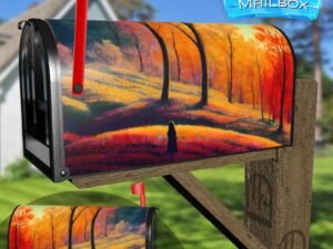 Girl in the Forest Decorative Rural Farm Mailbox Cover
