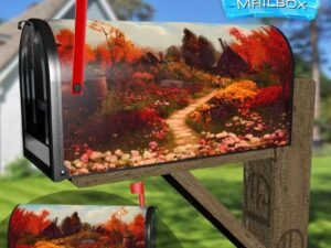 Autumn Farmhouse Decorative Rural Farm Mailbox Cover