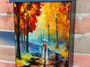 October Walk Colonial Mailbox Cover