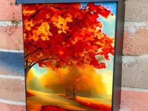 Beautiful Maple Tree Colonial Mailbox Cover