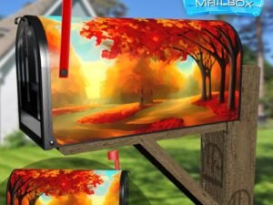 Beautiful Maple Tree Decorative Rural Farm Mailbox Cover