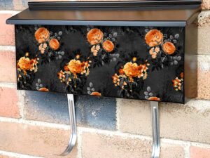 Autumn Roses Townhouse Mailbox Cover