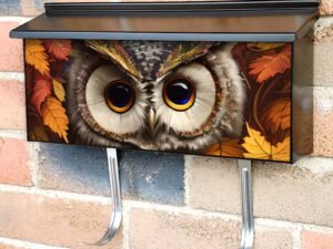 Autumn Owl Townhouse Mailbox Cover