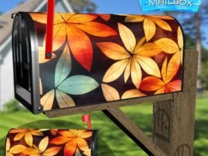 Colorful Leaves #2 Decorative Rural Farm Mailbox Cover