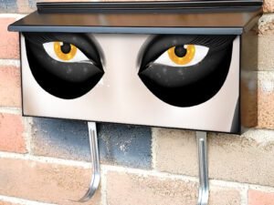 Scary Demonic Girl Townhouse Mailbox Cover